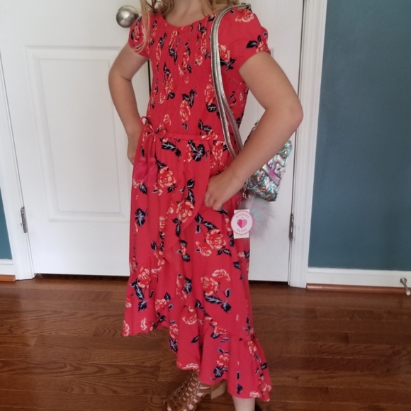 girls size 7 maxi dress